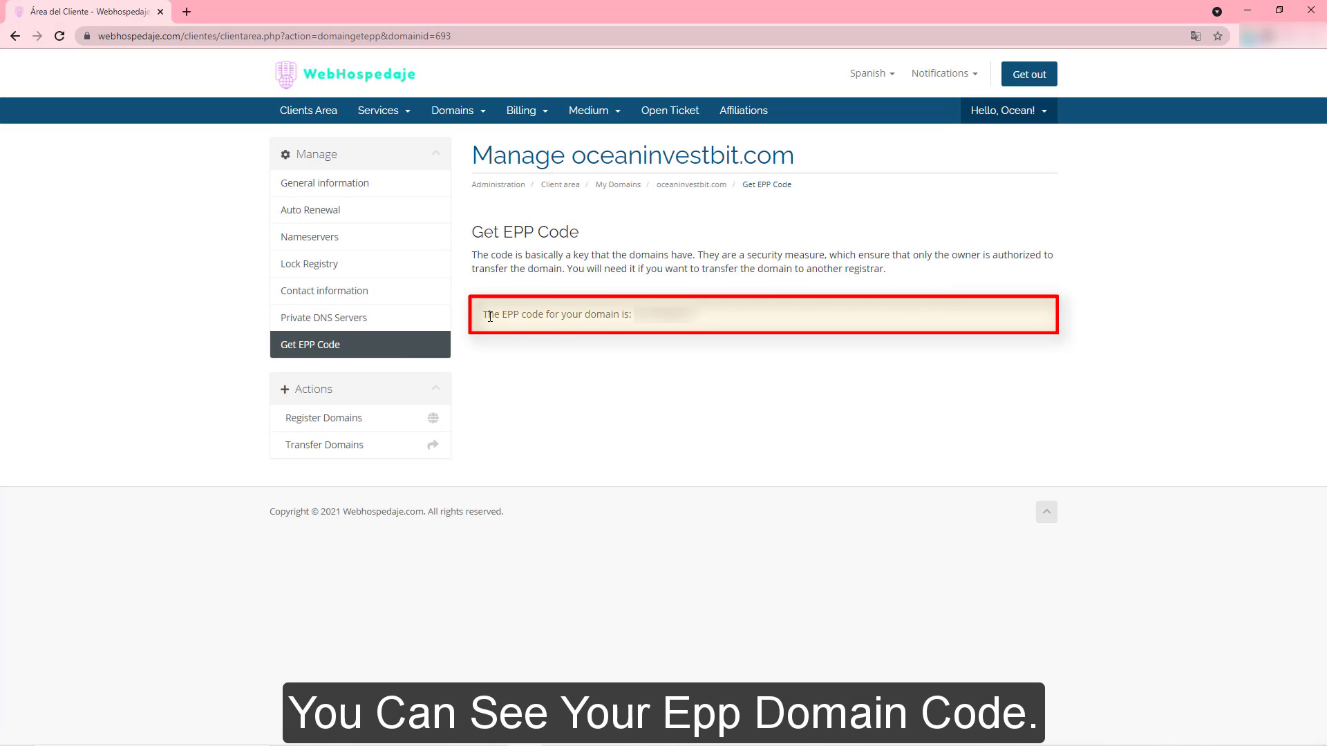 EPP Code Section